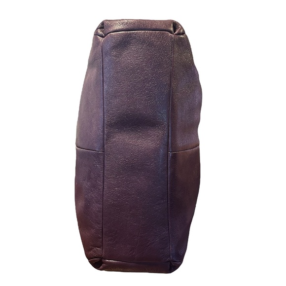 Vintage Coach Madison Phoebe Plum Pebbled Leather Shoulder Bag - Picture 6 of 13